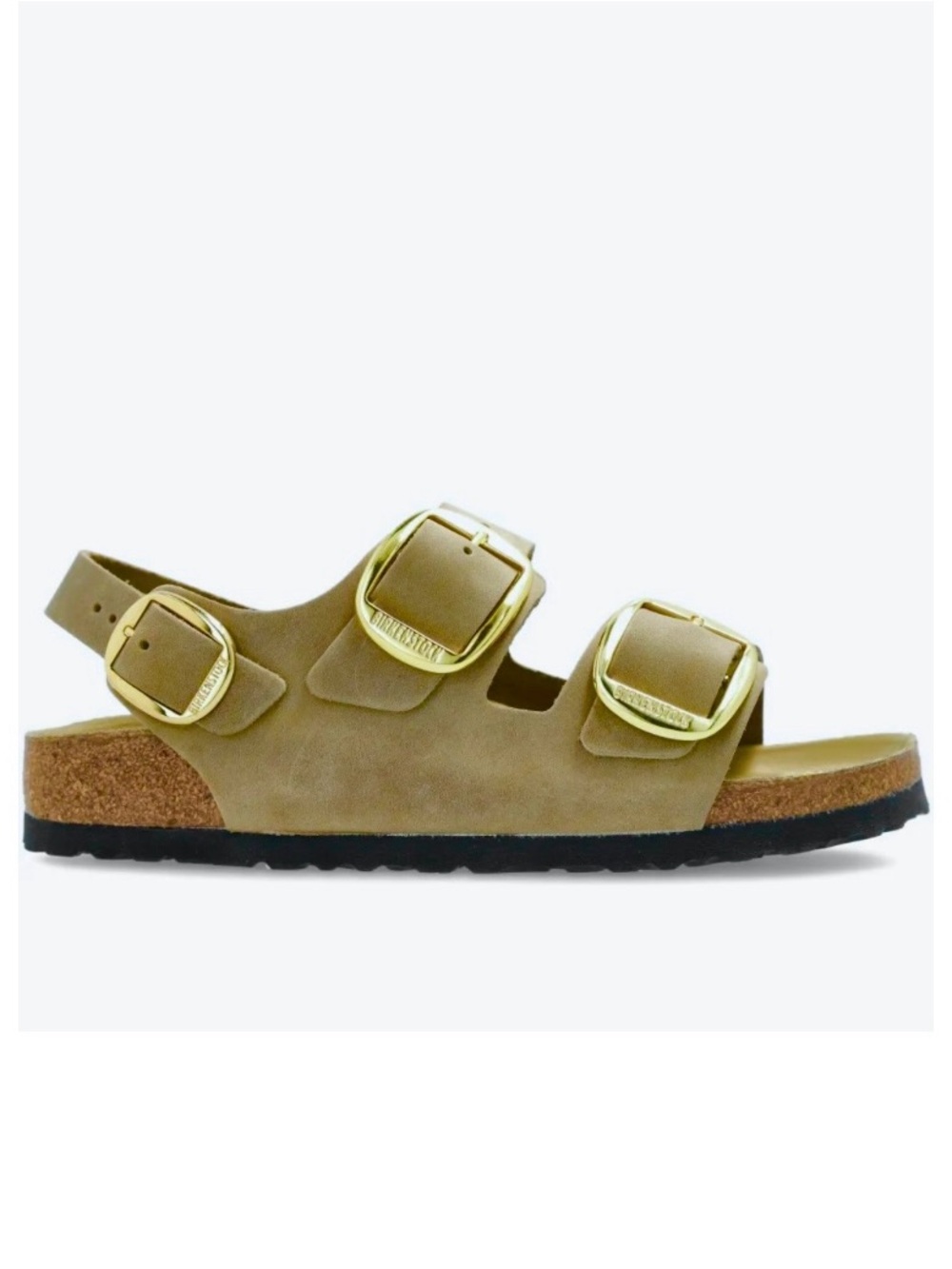 Birkenstock Milano Big Buckle Olive Green Oiled Leather Exquisite